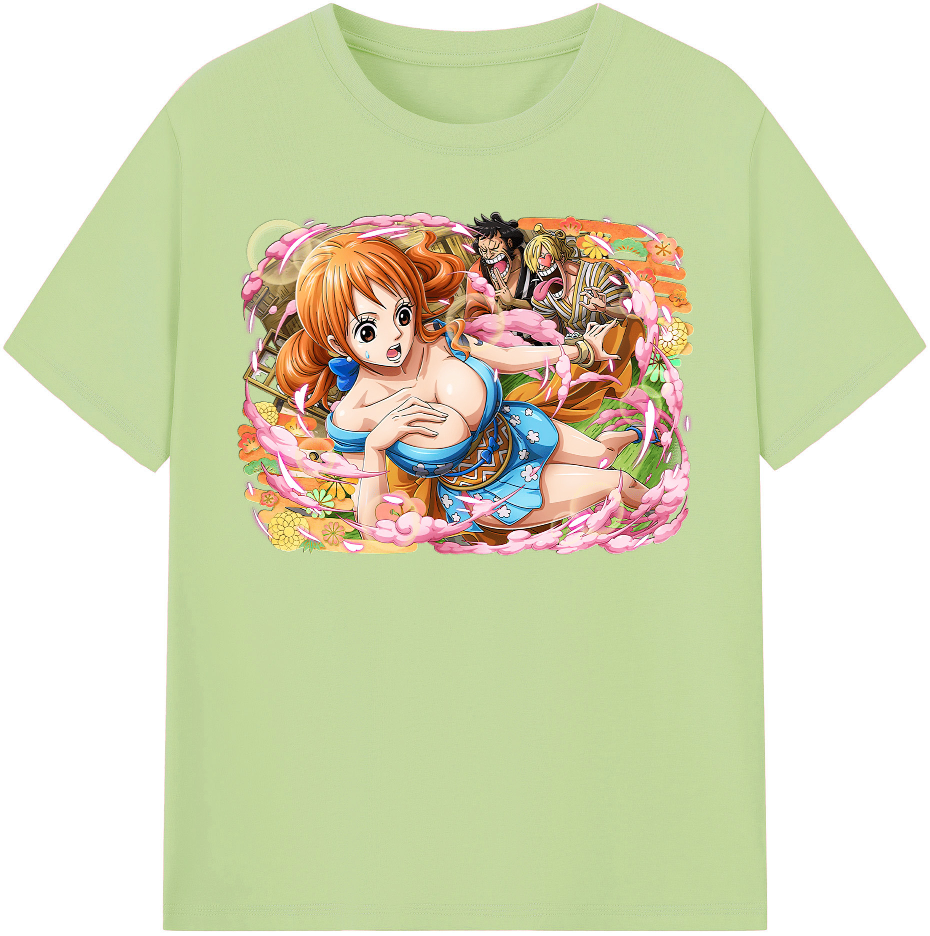 ワンピース ナミ ONE PIECE Nami 綿100％半袖Tシャツ（フロントプリント）